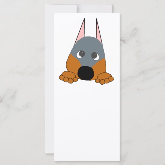 peeking dobie blue and rust (Front)