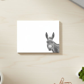 Peeking Donkey Cute  Post-it Notes