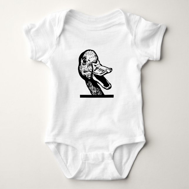 PEEKING DUCK BABY BODYSUIT (Front)