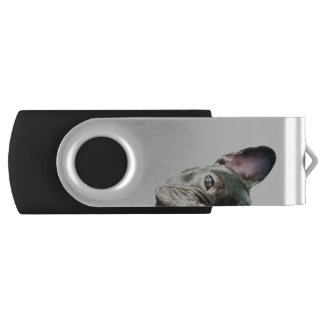 Peeking Frenchie Flash Drive