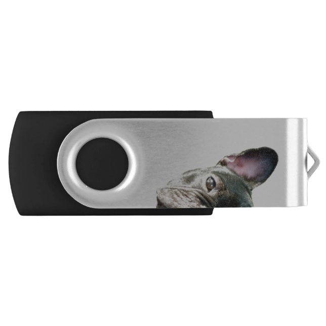 Peeking Frenchie Flash Drive (Front)
