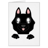 peeking german shepherd black (Front)