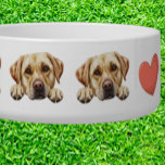 Peeking Golden Labrador Customize theme Bowl<br><div class="desc">Peeking Golden Labrador Customize theme Bowl Hey pet parents! 🐾 Looking to add some fun and style to your furry friend's mealtime? Check out these adorable customizable dog bowls with funny and cute patterns! 🐶🌟 Your pup will love eating in style, and you'll enjoy the smile it brings to your...</div>