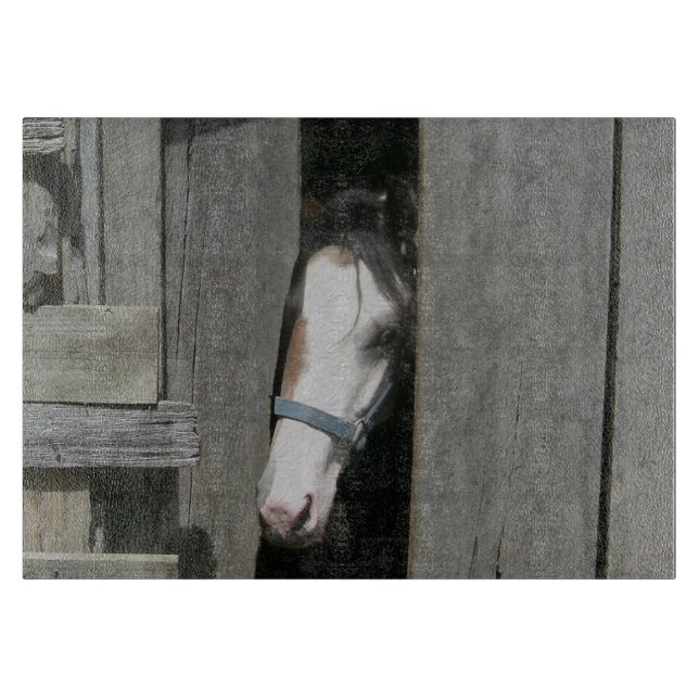 Peeking Horse Cutting Board (Front)