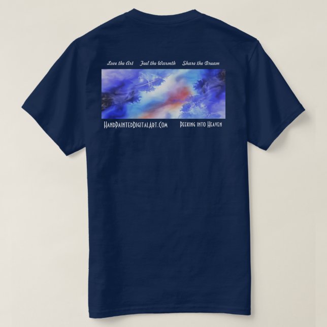 Peeking into Heaven T-Shirt (Design Back)