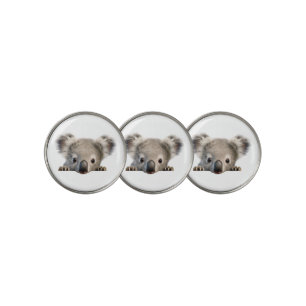 Peeking Koala Golf Ball Marker