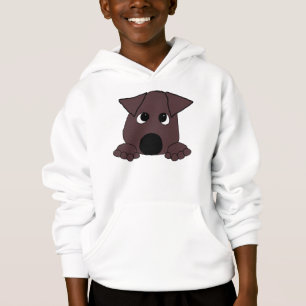 peeking lab chocolate hoodie