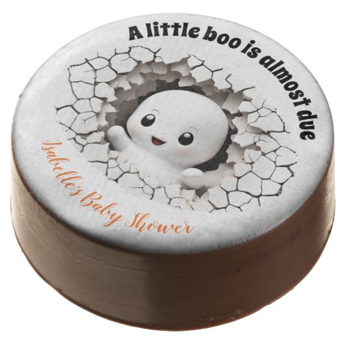 Peeking Little Boo Ghost Baby Shower Halloween Chocolate Covered Oreo