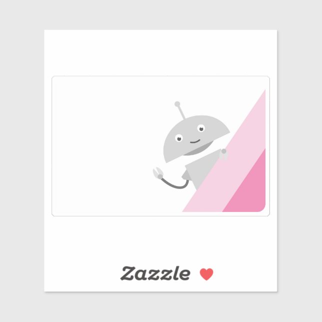 Peeking Mia - pink Sticker (Sheet)