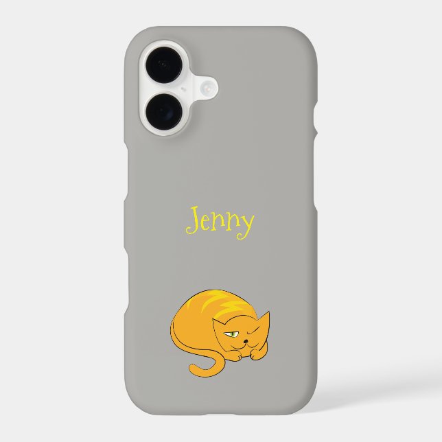 Peeking Orange Cat Case-Mate iPhone Case (Back)