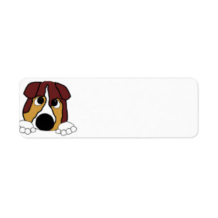 peeking red tri aussie label