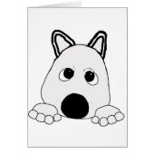 peeking shiba inu cream (Front)