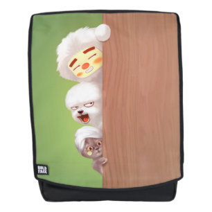 Peeking Trio: Funny Animal Stack & Smile Pup Backpack
