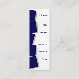 Peeking Tumbling Blocks Mini Business Card