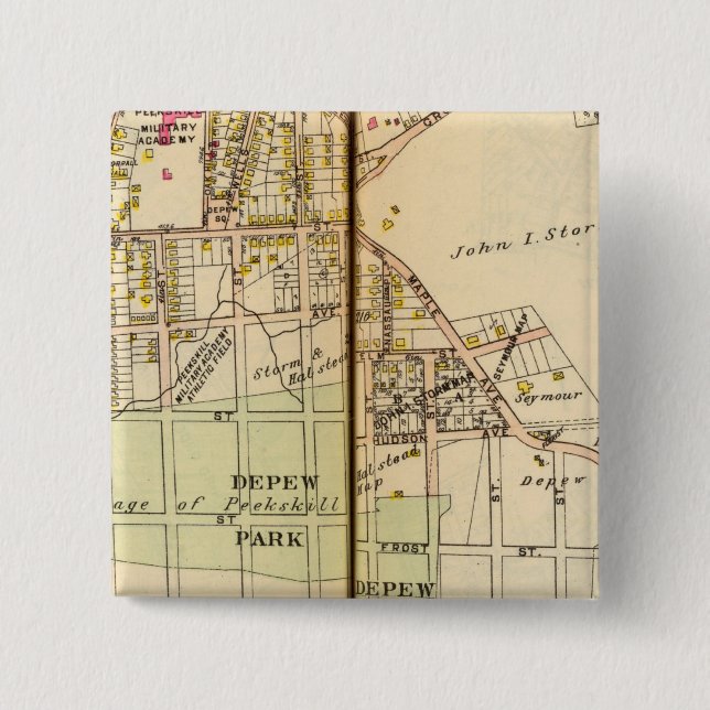 Peekskill, New York 4 Pinback Button (Front)