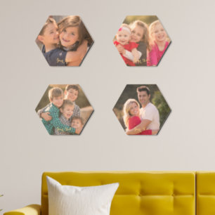 Peel and Stick Custom Photo Text Room Decor Wall Wood Photo Tile