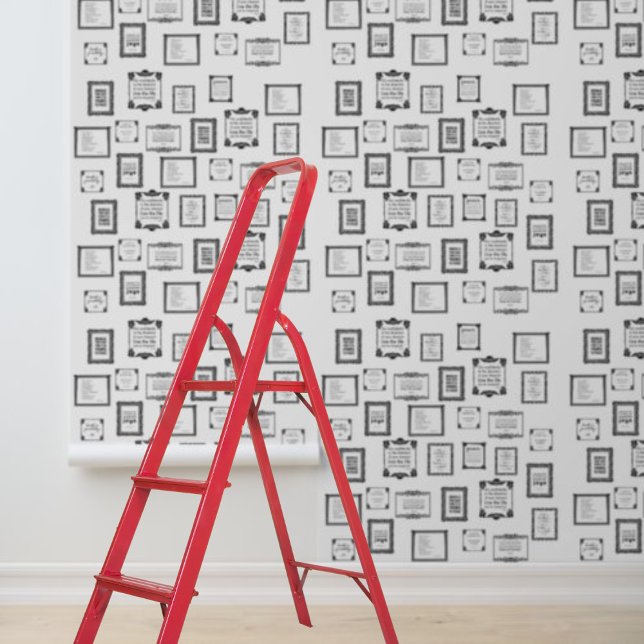 Peel and stick framed quotes wallpaper  (Peel and stick framed quotes wallpaper)