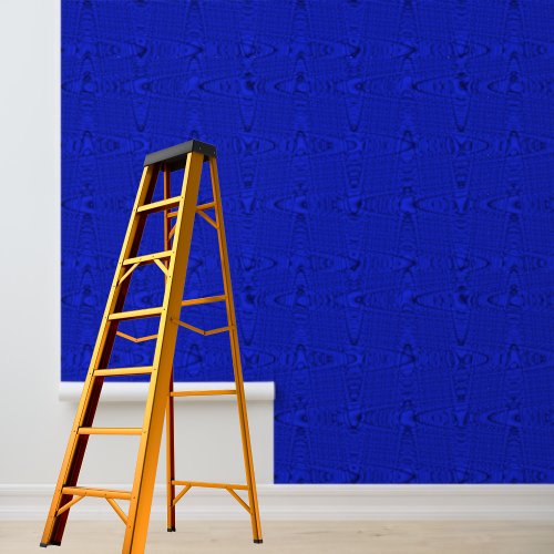 Peel and stick modern royal blue wave pattern wallpaper 