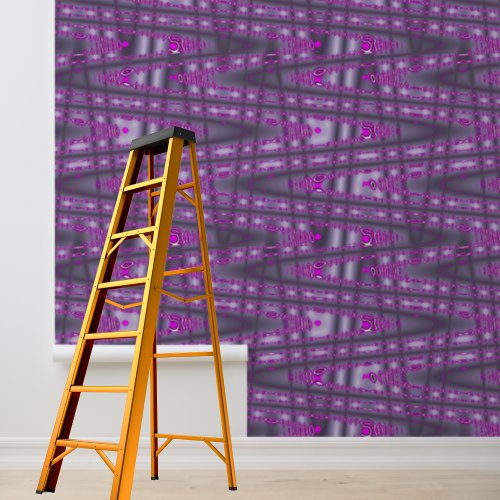 Peel and Stick Purple Pink zig_zag pattern Wallpaper