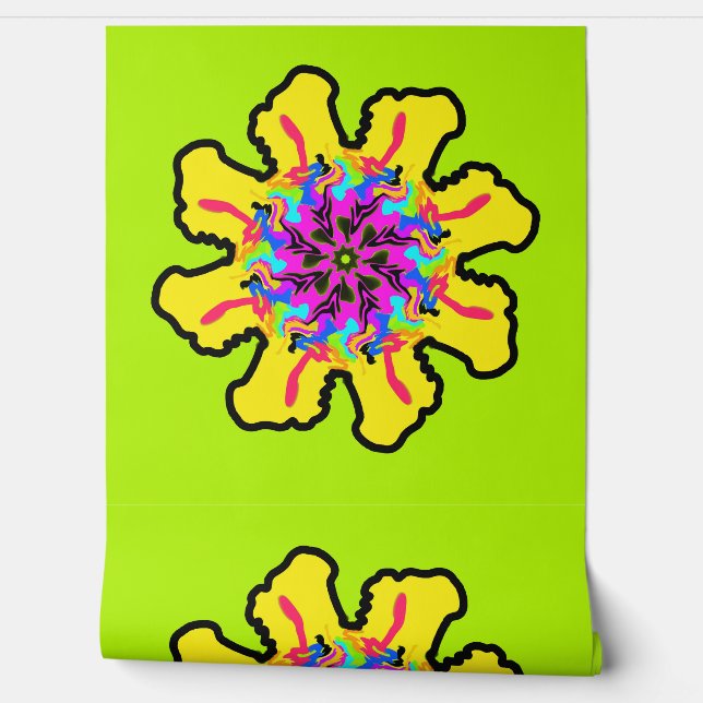 Peel and Stick Wallpaper 17 - LemonLimeaide (Unrolling)