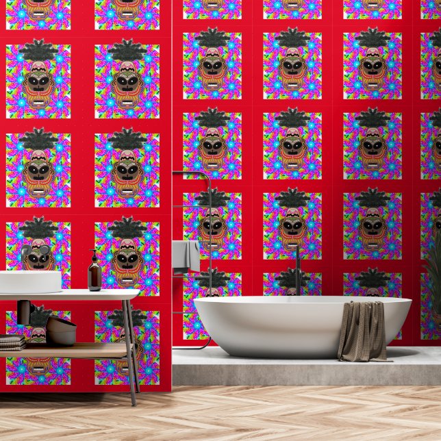 Peel and Stick Wallpaper 60 - Azul (Bathroom)