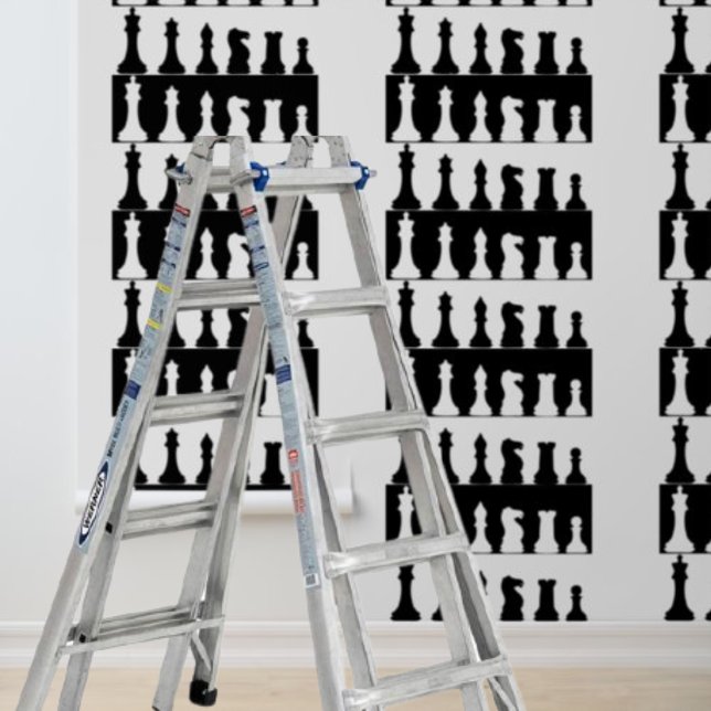 Peel and Stick Wallpaper black white chess pieces Wallpaper (Peel and Stick Wallpaper black white chess pieces Wallpaper)
