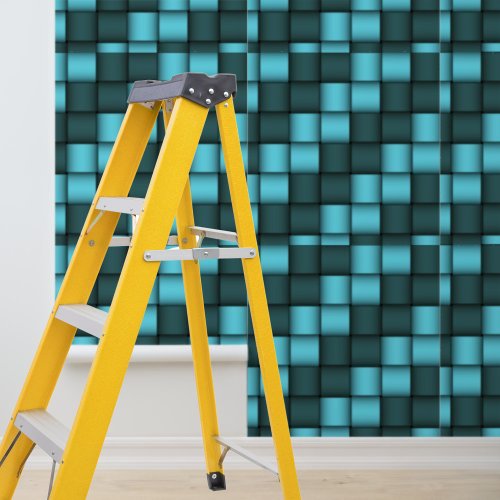 Peel and stick wallpaper Blue checks  pattern Wallpaper