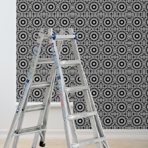Peel and Stick Wallpaper Grey Circles Pattern Wallpaper