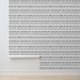 Peel and Stick Wallpaper Knife Fork Spoon