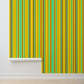 Peel and stick wallpaper mid-century striped