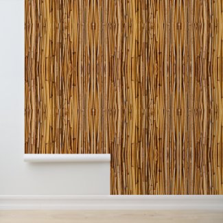 Peel and stick wallpaper Natural Bamboo pattern