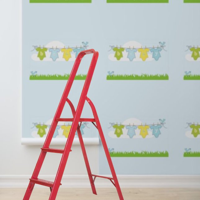 Peel and stick wallpaper Nursery Baby Blue  (Peel and stick wallpaper Nursery Baby Blue Wallpaper)