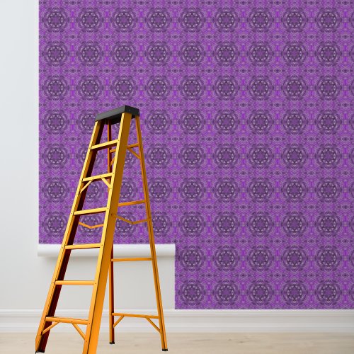 Peel and Stick Wallpaper Purple Graphic Pattern  Wallpaper