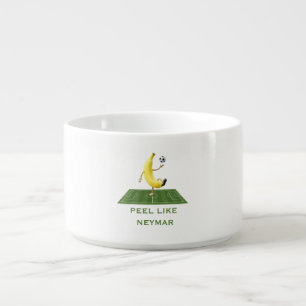 Peel Like a Champion Funny Banana Soccer Custom Bowl