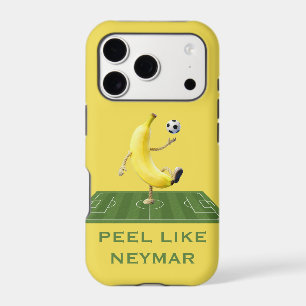 Peel Like a Champion Funny Banana Soccer Custom iPhone 17 Pro Case