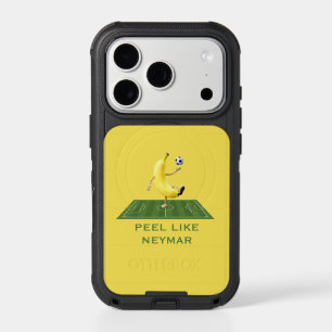 Peel Like a Champion Funny Banana Soccer Custom iPhone 17 Pro Case