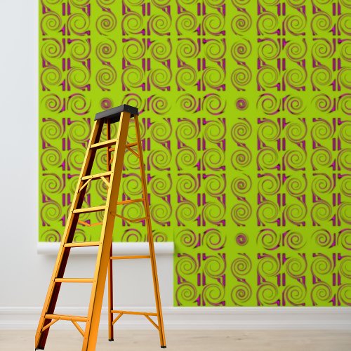 Peel Stick Modern Geometric Pattern Lime Pattern Wallpaper