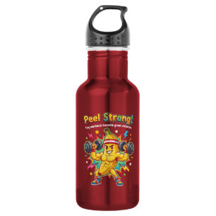 Peel Strong! – Banana Gym Motivation Stainless Steel Water Bottle