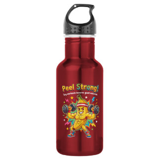 Peel Strong! – Banana Gym Motivation Stainless Steel Water Bottle