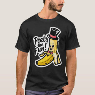 peel the fun banana creative design T-Shirt