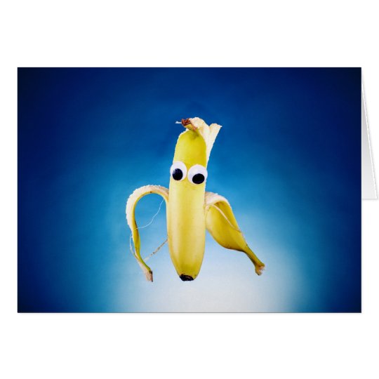 peeled Banana Man greeting card