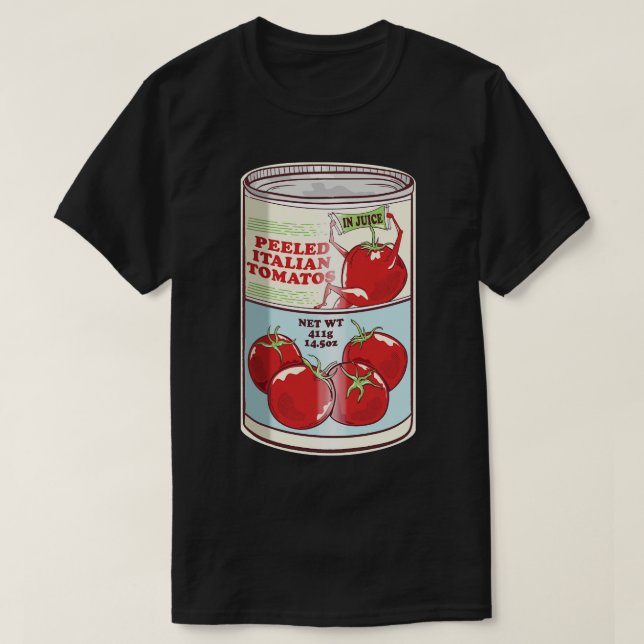 Peeled Italian tomatoes T-Shirt (Design Front)