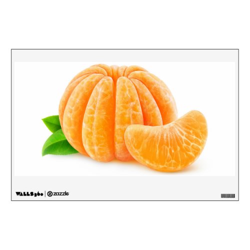 Peeled tangerine wall sticker