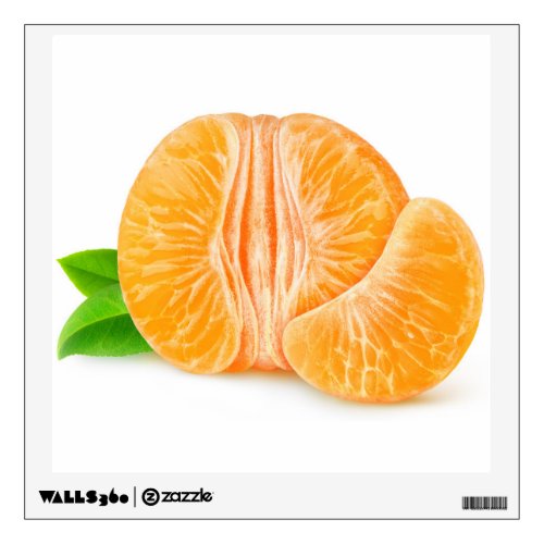 Peeled tangerine wall sticker