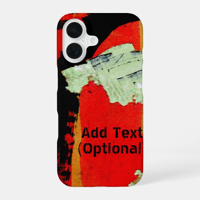Peeled Wall Ad Iphone Case (Back)
