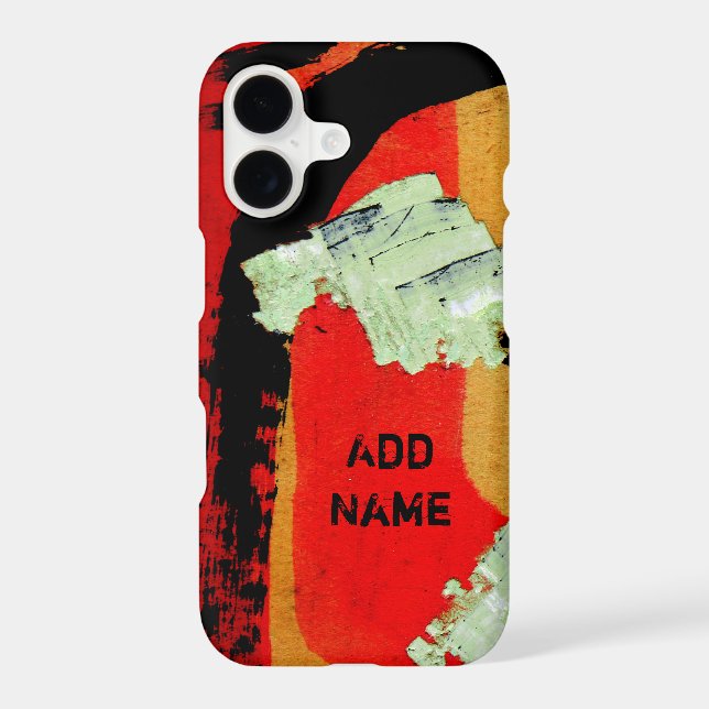 Peeled Wall Ad Iphone Case (Back)