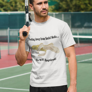 Peeling Away from Social Media Banana T-Shirt