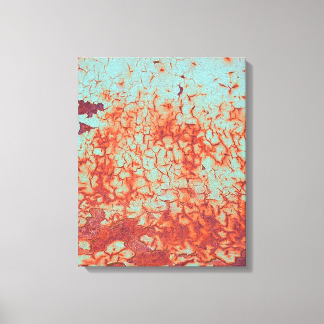 Peeling Paint and Rust Abstract Canvas Print (Front)