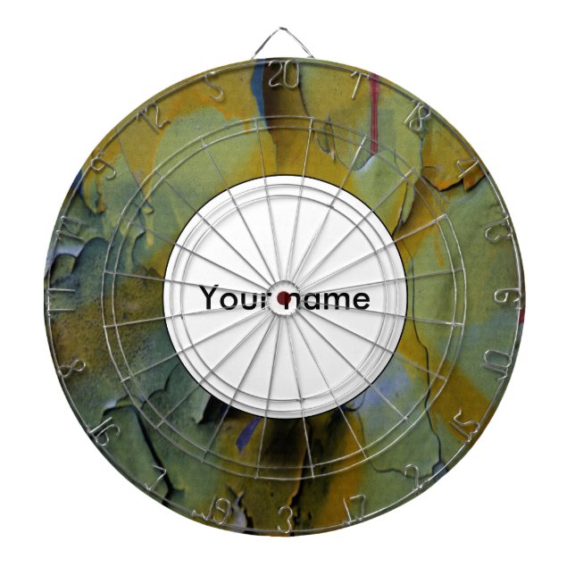 Peeling paint dart board (Front)