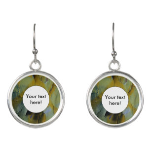 Peeling paint earrings